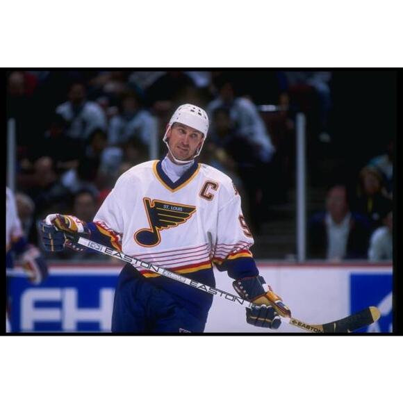 GRETZKY #99 St Louis Blues 90s STARTER Pullover jacket M kids blue NHL vintage - Picture 10 of 10